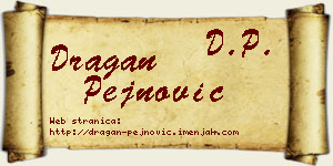 Dragan Pejnović vizit kartica